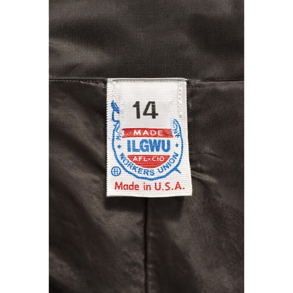 Vintage Country Suburbans Magenta Black Boucle Blazer Jacket Gold Button 14 - Picture 3 of 4